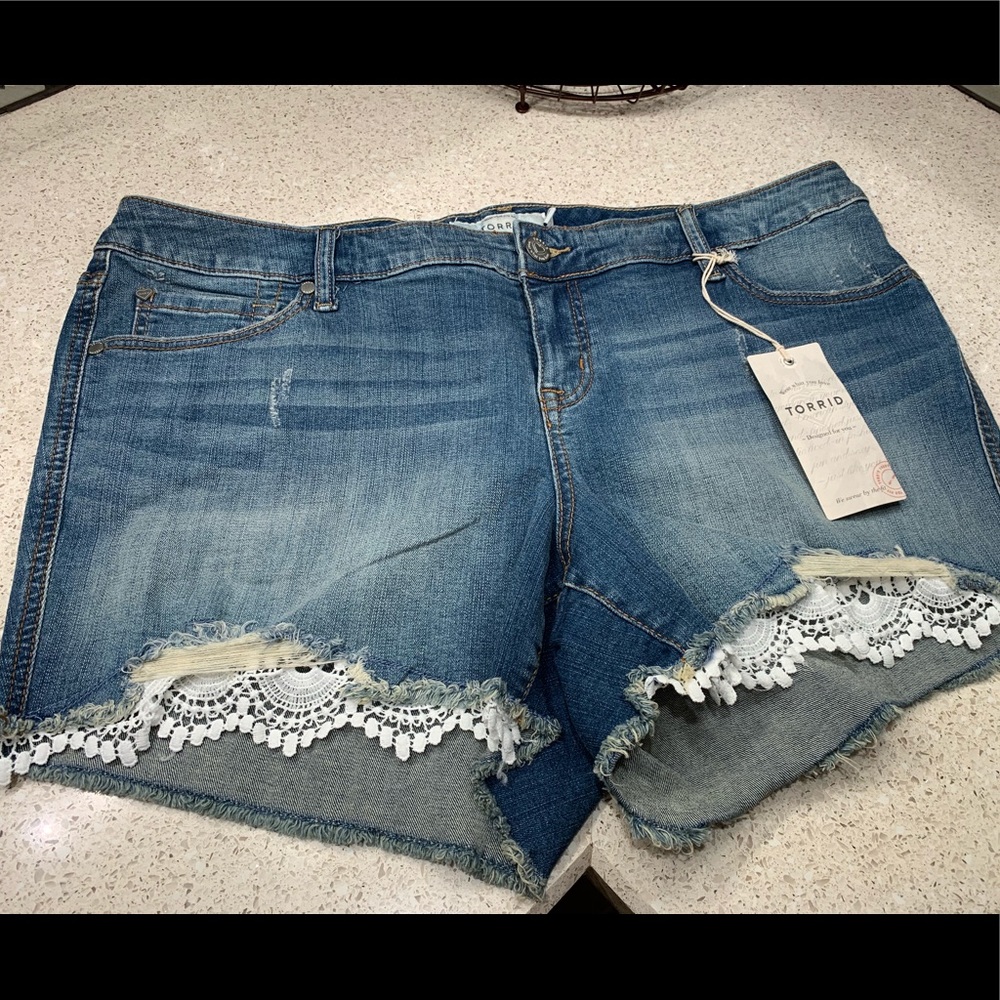 Torrid Blue Jean Shorts